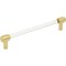 Jeffrey Alexander 160 mm Center-to-Center Brushed Gold Carmen Cabinet Bar Pull 775-160BG - alternate 1